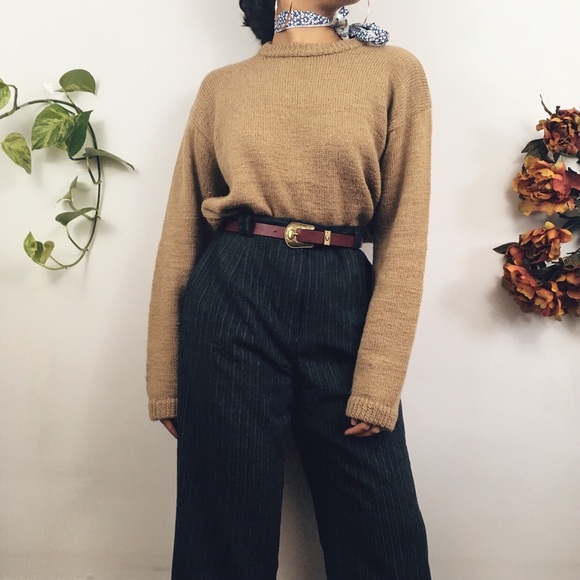 FINAL PRICE DROP Fuzzy Oatmeal Sweater - Picture 3 of 3